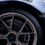 close up of a car wheel